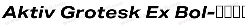 Aktiv Grotesk Ex Bol字体转换